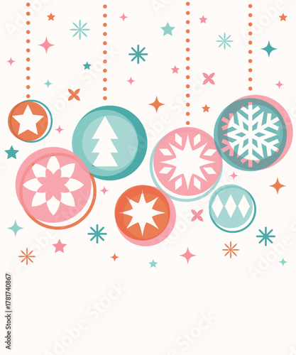 Fotografía Christmas background in modern style