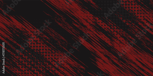 grunge texture effect background. distressed rough dark abstract textured. black isolated on red. eps 10.