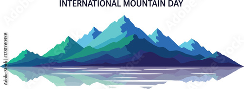 International mountain day with scenic mountain range