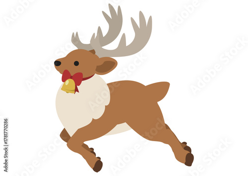 冬の森の仲間たち/走るトナカイ