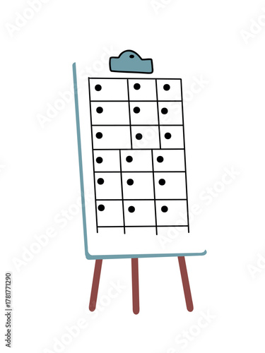 Vector illustration timeline stand with dates