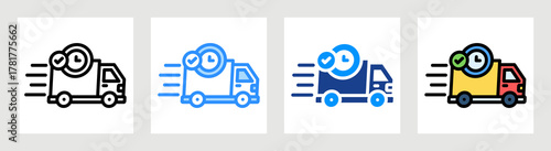 Fast Delivery Icon Collection Set Multiple Style