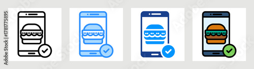 Order Food Icon Collection Set Multiple Style