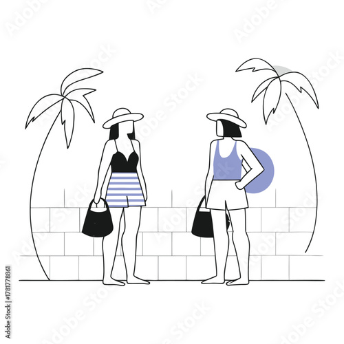 Tulum beachside lifestyle concept with linen textures