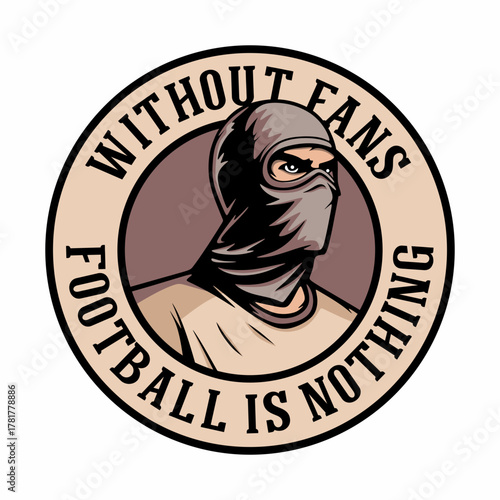 logo ultras casual hooligan football vector design