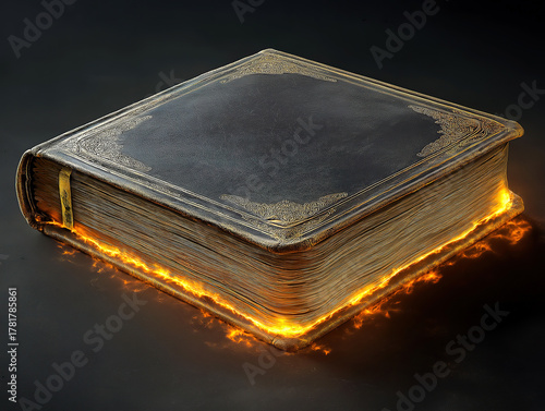 An Antique Family Album with Golden Edges, Holding Timeless Memories