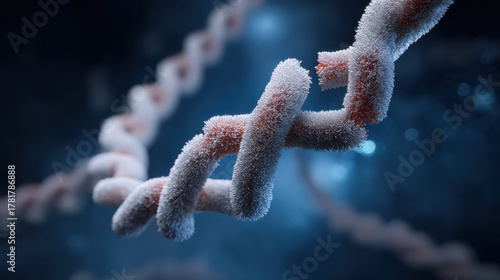 Intricate structure of tau protein reveals its role in pathology, illustrating complex concept in molecular biology