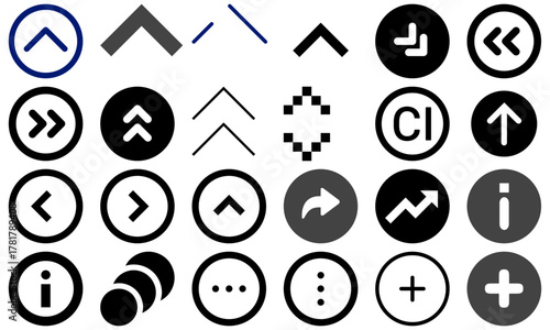 A minimal and modern startup vector, icon set representing essential business elements like idea, innovation, planning, success, and vision. Perfect for use in business presentations, pitch decks