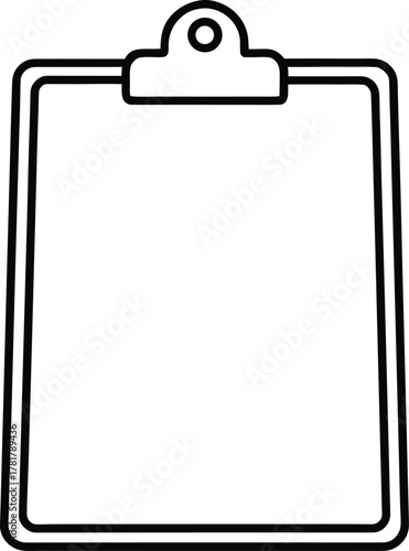Clipboard Line Art Transparent Background