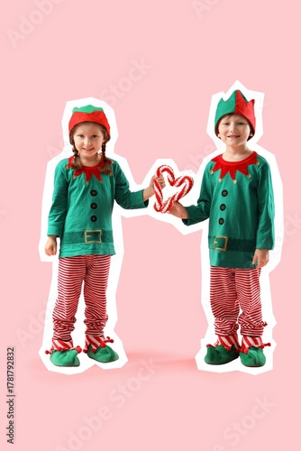 Cute little elves making he...