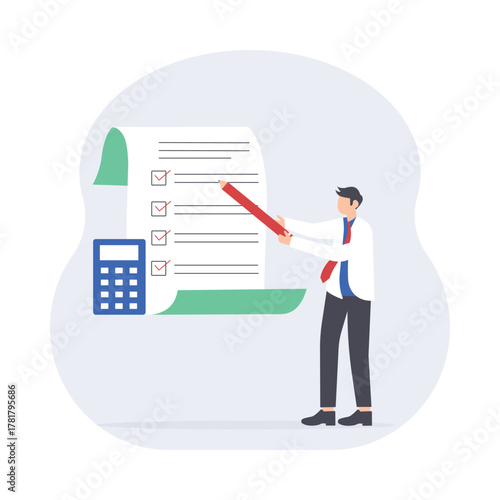 Financial loss and bad investment risk Illustration 