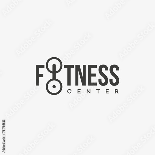 Fitness center logo