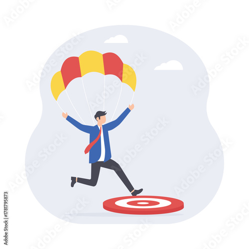 Confidence and courage to achieve goals Illustration 