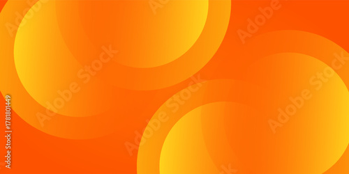 Abstract orange background with circles. Vector eps 10