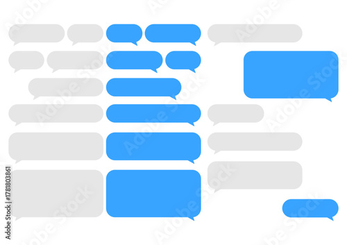 Chat message icons collection High-quality vector