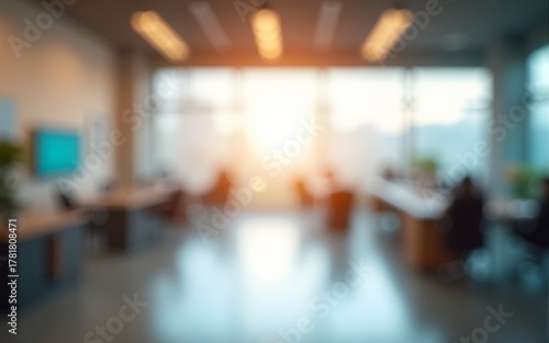 Wallpaper Mural Beautiful blurred background of a light modern office. High quality Torontodigital.ca