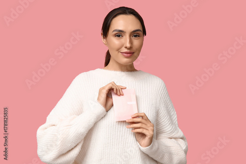 Beautiful young woman with ...