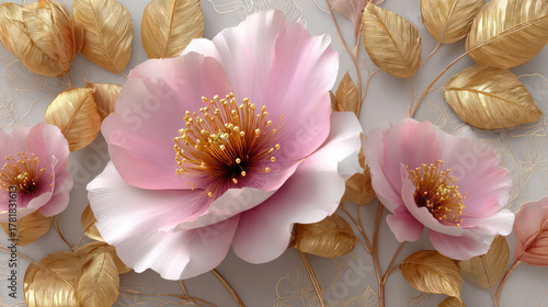 Luxury 3D Floral Design