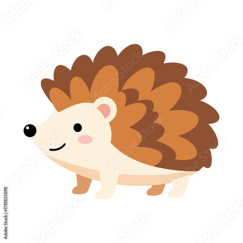 Adorable Hedgehog Cartoon Illustration A Charming Vector Design for Various Applications