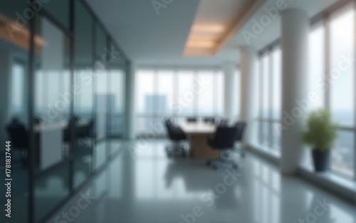 Abstract blur modern business office background with blur for your design. High quality