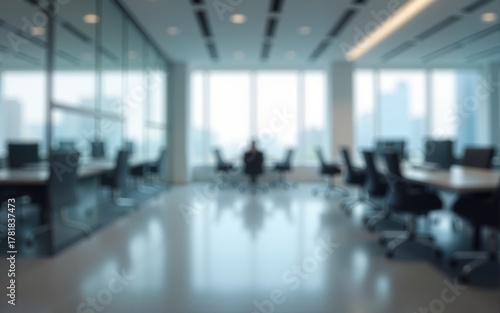 Abstract blur modern business office background with blur for your design. High quality