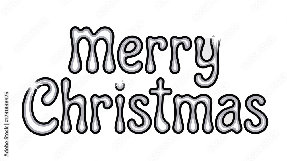 Obraz premium Merry Christmas Wishes: Festive holiday greeting, simple and elegant message of joy, hope, and togetherness, embodying the spirit of the season.