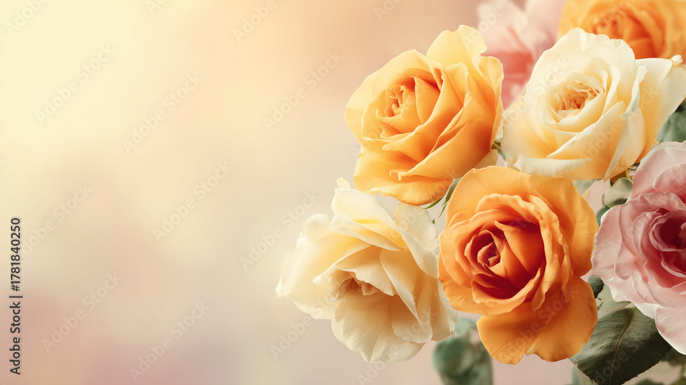 Obraz premium エレガントなバラ 美容、ウェディング、ギフト向け