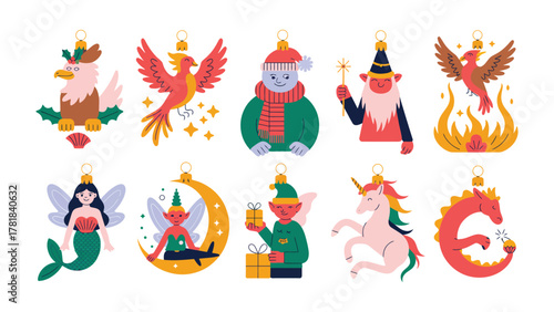 Holiday Ornament Charms: A collection of meticulously crafted, festive ornaments is showcased against a vibrant backdrop, inviting viewers into a world of holiday spirit and joyful anticipation.