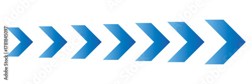 Dynamic colorful arrow trail graphic representing speed acceleration and fast movement forward motion abstract concept. transparent vector illustration. Abstract dark blue futuristic arrow concept