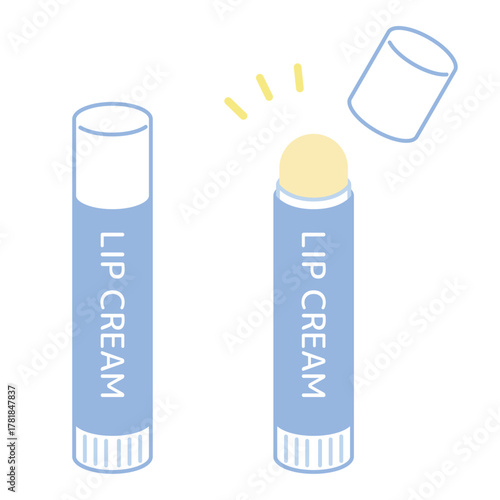 リップクリームのイラストセット