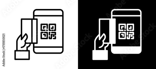 Digital Pay whiteblack icon