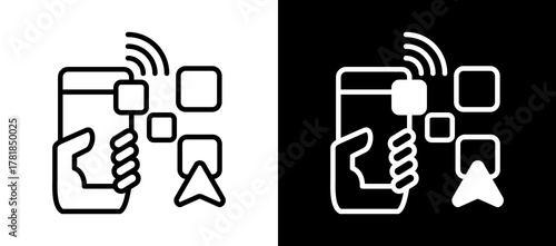 Payment App whiteblack icon