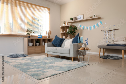 Cozy living room interior d...