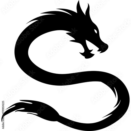 Lunar Dragon Silhouette