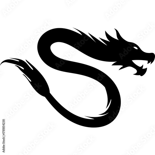 Lunar Dragon Silhouette