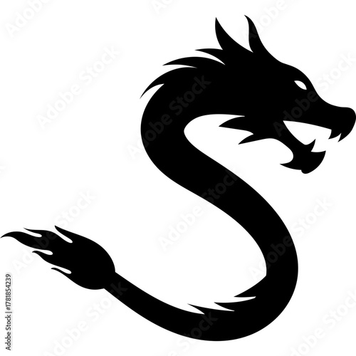 Lunar Dragon Silhouette