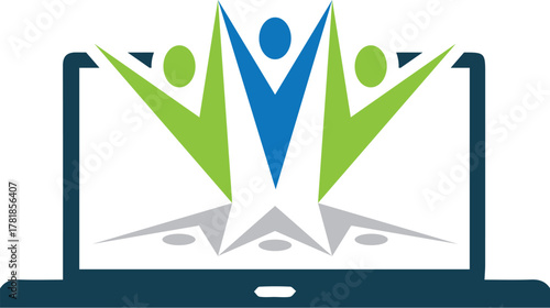 Open Book Growth Logo Template Knowledge Education Vector Design