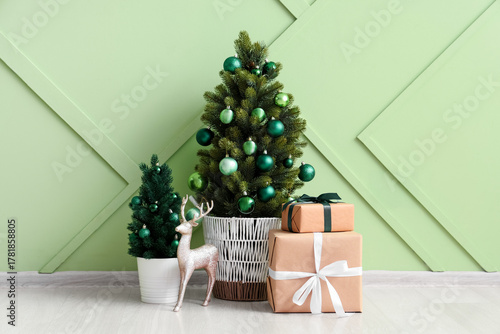 Small Christmas trees with ...