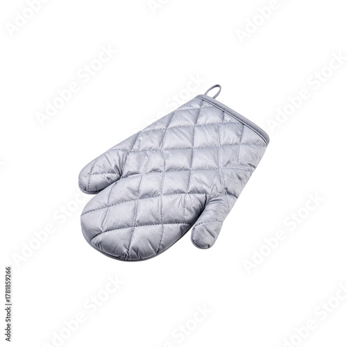 Black leather gloves isolated on white background