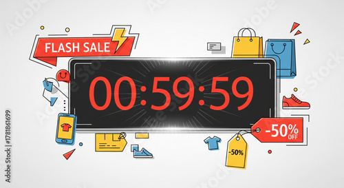 Flash Sale Countdown Limited Time Offer! Shop Now & Save with a Special Discount up to 50%