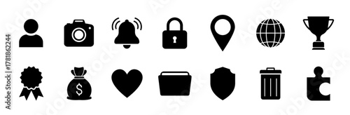 Web icon set. Home, location, globe, chat, message, mail, information, search, website, icon. Contact and web icons set. Website set icon vector.