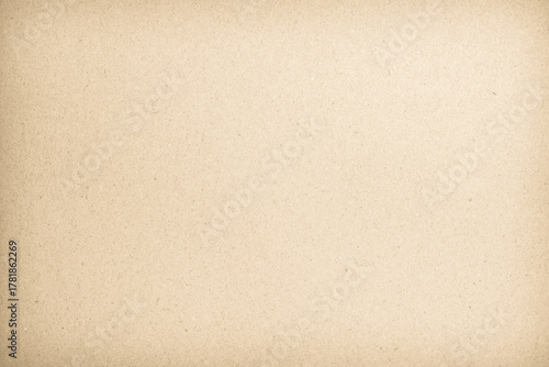Old paper vintage texture surface for background. Recycle pale brown paper texture, Cream color recycled kraft paper texture blank with copy space for text.