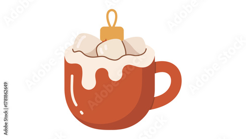 Cozy Cocoa: A warm cup of cocoa, topped with fluffy marshmallows, evokes feelings of warmth and comfort.