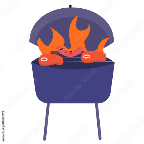 BBQ Party Illustration
