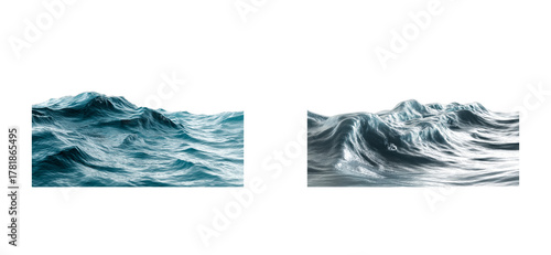 Fototapeta Naklejka Na Ścianę i Meble -  Dynamic ocean waves and sea surface textures