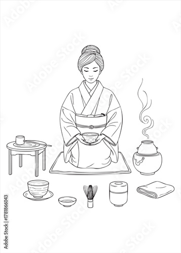 tea drinking tradition in Japan