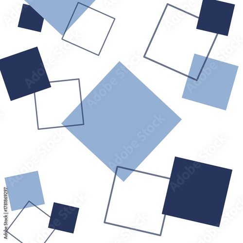 Background square blue design 