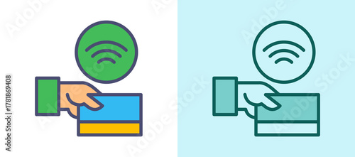 Tap Pay whitegreen icon