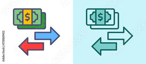 Instant Transfer whitegreen icon