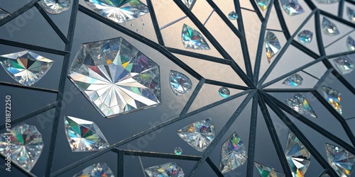 Geometric Crystal Mosaic Fa...